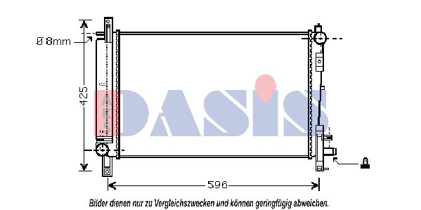 AKS DASIS radiatorius, variklio aušinimas 520045N